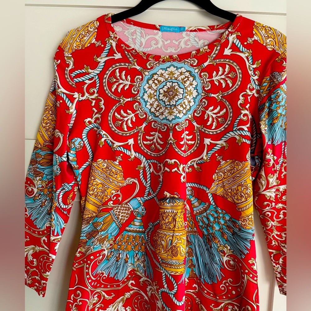 JMcLaughlin signature tee xs like new!